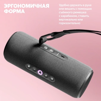 Умная колонка Yandex Стрит Алиса черный 30W 2.0 BT/Wi-Fi 10м 3300mAh (YNDX-00030BLK) - купить недорого с доставкой в интернет-магазине