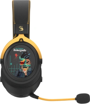 Наушники с микрофоном A4Tech Bloody MR595 Renegade черный/рисунок мониторные BT/Radio оголовье (MR595) - купить недорого с доставкой в интернет-магазине