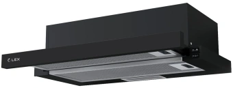 Вытяжка встраиваемая Lex Hide 600 черный управление: кнопочное (1 мотор) - купить недорого с доставкой в интернет-магазине