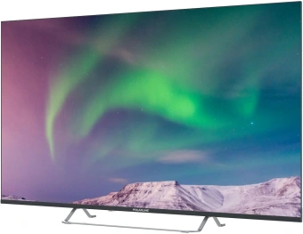 Телевизор QLED PolarLine 50" 50PQ71STC-SM черный/серебристый 4K Ultra HD 60Hz DVB-T DVB-T2 DVB-C DVB-S2 USB WiFi Smart TV (RUS) - купить недорого с доставкой в интернет-магазине