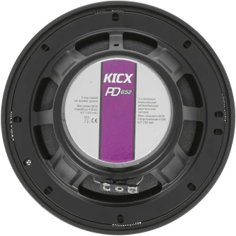 Колонки автомобильные Kicx PD-652 80Вт 92дБ 4Ом 16см (6дюйм) (ком.:2кол.) коаксиальные двухполосные - купить недорого с доставкой в интернет-магазине