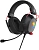 Наушники с микрофоном Оклик HS-L305G черный/красный 2м мониторные оголовье (2060511)