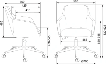 Кресло Бюрократ CH-380SL янтарный Italia 9 крестов. металл хром - купить недорого с доставкой в интернет-магазине