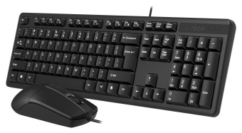 Клавиатура + мышь A4Tech KK-3330S клав:черный мышь:черный USB - купить недорого с доставкой в интернет-магазине