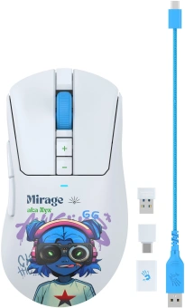 Мышь A4Tech Bloody R73 Pro белый/рисунок оптическая 26000dpi беспров. USB/USB-C 7but (R73 PRO NYX MIRAGE) - купить недорого с доставкой в интернет-магазине