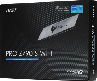 Материнская плата MSI PRO Z790-S WIFI Soc-1700 Intel Z790 4xDDR5 ATX AC`97 8ch(7.1) 2.5Gg RAID+HDMI+DP - купить недорого с доставкой в интернет-магазине