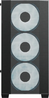 Корпус Accord ACC-195M черный без БП mATX 8x120mm 2xUSB2.0 1xUSB3.0 audio bott PSU - купить недорого с доставкой в интернет-магазине