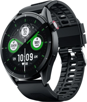 Смарт-часы Tecno Watch 3 Pro 1.43" AMOLED корп.черный рем.черный (WP03) - купить недорого с доставкой в интернет-магазине