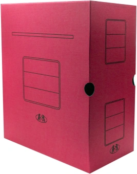 Короб архивный Silwerhof микрогофрокартон корешок 150мм красный (упак.:3шт) - купить недорого с доставкой в интернет-магазине