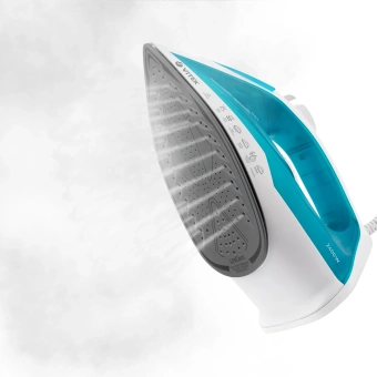 Утюг Vitek VT-8336 2400Вт белый/бирюзовый - купить недорого с доставкой в интернет-магазине