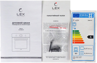 Духовой шкаф Электрический Lex EDM 071 BBL черный - купить недорого с доставкой в интернет-магазине