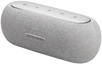 Колонка порт. Harman Kardon Luna Google Assistant, Amazon Alexa серый 40W 1.0 BT/Wi-Fi 4800mAh (HKLUNAGRYEU) - купить недорого с доставкой в интернет-магазине