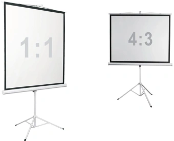 Экран на треноге Digis 135" 248x250см Kontur-D DSKD-1108 1:1 напольный рулонный белый - купить недорого с доставкой в интернет-магазине