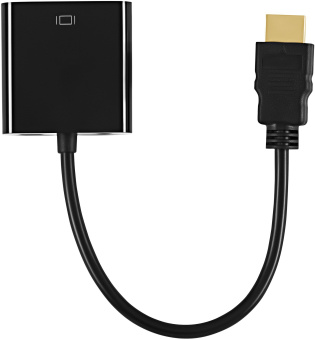 Переходник Buro HDMI-M-VGA-F-WUSB HDMI (m) VGA (f) 0.1м - купить недорого с доставкой в интернет-магазине