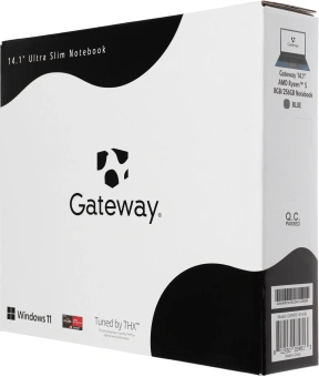 Ноутбук Gateway Ultra Slim 14 Ryzen 5 3500U 8Gb SSD256Gb AMD Radeon Vega 8 14.1" IPS FHD (1920x1080) Windows 11 Home blue WiFi BT Cam (GWNR51416-BL) - купить недорого с доставкой в интернет-магазине