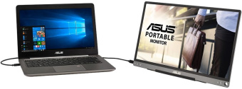 Монитор Asus 15.6" ZenScreen MB16ACE темно-серый IPS LED 16:9 матовая 220cd 178гр/178гр 1920x1080 60Hz FHD USB 0.8кг - купить недорого с доставкой в интернет-магазине