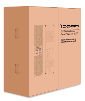 Источник бесперебойного питания Ippon Smart Winner II 2000 1800Вт 2000ВА черный - купить недорого с доставкой в интернет-магазине