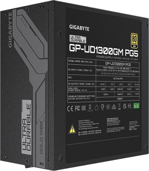 Блок питания Gigabyte ATX 1300W GP-UD1300GM PG5 Gen.5 80+ gold (20+4pin) APFC 120mm fan 12xSATA Cab Manag RTL - купить недорого с доставкой в интернет-магазине