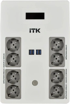 Источник бесперебойного питания ITK Electra EST8-1000VA-1-001 600Вт 1000ВА черный - купить недорого с доставкой в интернет-магазине
