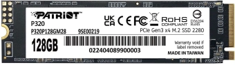 Накопитель SSD Patriot PCIe 3.0 x4 128GB P320P128GM28 P320 M.2 2280 - купить недорого с доставкой в интернет-магазине