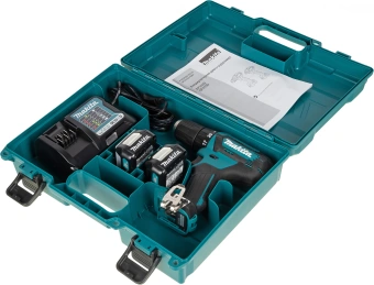 Дрель-шуруповерт Makita DF333DWAE аккум. патрон:быстрозажимной (кейс в комплекте) - купить недорого с доставкой в интернет-магазине