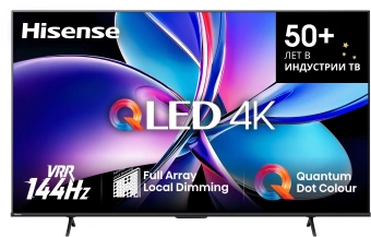 Телевизор QLED Hisense 85" 85E7Q PRO черный 4K Ultra HD 120Hz MEMC DVB-T DVB-T2 DVB-C DVB-S DVB-S2 USB WiFi Smart TV - купить недорого с доставкой в интернет-магазине