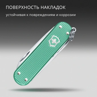 Нож перочинный Victorinox Classic SD Alox Minty Mint (0.6221.221G) 58мм 5функц. подар.коробка - купить недорого с доставкой в интернет-магазине