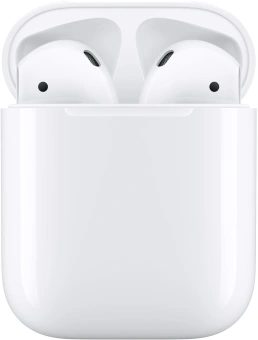 Гарнитура вкладыши Apple AirPods 2 A2032,A2031,A1602 белый беспроводные bluetooth в ушной раковине (MV7N2CH/A) - купить недорого с доставкой в интернет-магазине