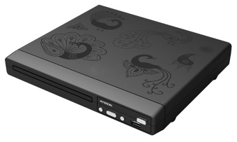 Плеер DVD Hyundai H-DVD120 черный ПДУ - купить недорого с доставкой в интернет-магазине