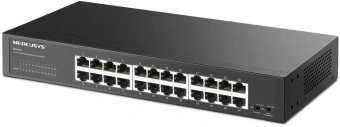 Коммутатор Mercusys MS124GS (L2) 24x1Гбит/с неуправляемый - цена, купить или заказать с доставкой в интернет-магазине Коммутатор Mercusys MS124GS (L2) 24x1Гбит/с неуправляемый - купить недорого с доставкой в интернет-магазине