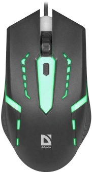 Мышь Defender Flash MB-600L черный оптическая 1200dpi USB 3but (52600) - купить недорого с доставкой в интернет-магазине