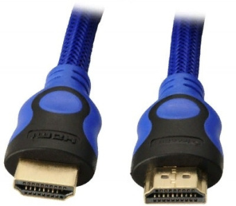 Кабель соединительный аудио-видео Premier 5-813BL HDMI (m)/HDMI (m) 1.5м. феррит.кольца черный/синий (5-813BL 1.5) - купить недорого с доставкой в интернет-магазине