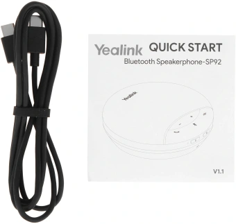 Спикерфон Yealink черный (SP92 WITH DONGLE USB-C/A) - купить недорого с доставкой в интернет-магазине