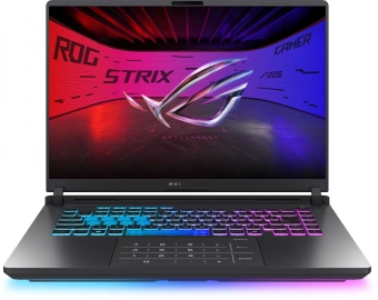 Ноутбук Asus ROG Strix G16 G615LW-S5080 Core Ultra 9 275HX 32Gb SSD1Tb NVIDIA GeForce RTX5080 16Gb 16" IPS WQXGA (2560x1600) без ОС grey WiFi BT Cam (90NR0LG1-M00330) - купить недорого с доставкой в интернет-магазине