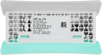 Роутер беспроводной MikroTik hAP ax lite (L41G-2AXD) AX600 10/100/1000BASE-TX голубой - купить недорого с доставкой в интернет-магазине
