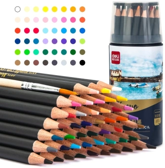 Карандаши цв. Deli 68102 Nuevo липа т.сер. корпус 48цв. мет.туб. - купить недорого с доставкой в интернет-магазине