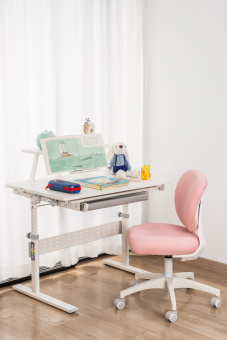 Кресло детское Cactus CS-CHR-3594PK розовый крестов. пластик белый - купить недорого с доставкой в интернет-магазине