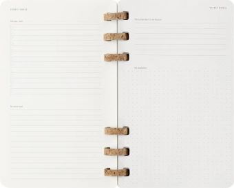 Еженедельник Moleskine ACADEMIC SPIRAL DSSPB12AMWH3 Large 150х210мм 200стр. кремовые страницы спираль черный - купить недорого с доставкой в интернет-магазине