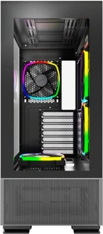 Корпус Montech Sky Two черный без БП ATX 3x140mm 2xUSB3.0 audio bott PSU - купить недорого с доставкой в интернет-магазине