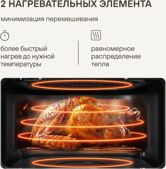 Аэрогриль Rondell RDE-AF555 6л 1800Вт шампань - купить недорого с доставкой в интернет-магазине