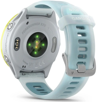 Смарт-часы Garmin Forerunner 570 47мм 1.4" AMOLED корп.золото белое рем.бирюзовый разм.брасл.:135-205мм (010-02971-01) - купить недорого с доставкой в интернет-магазине