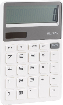 Калькулятор настольный Deli Nusign ENS042WHITE белый 12-разр. - купить недорого с доставкой в интернет-магазине