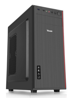 Корпус Accord JP-II черный без БП ATX 6x120mm 2xUSB2.0 1xUSB3.0 audio - купить недорого с доставкой в интернет-магазине