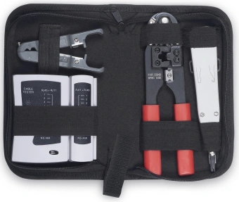 Набор инструментов Cabeus HT-TK-02 для заделки и обрезки черный - купить недорого с доставкой в интернет-магазине