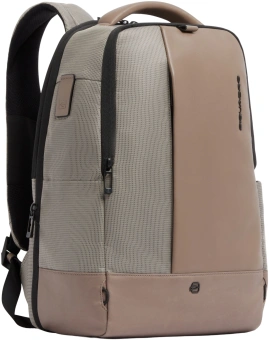 Рюкзак Piquadro Sync CA7188W145/SA песочный/серый натур.кожа/нейлон - купить недорого с доставкой в интернет-магазине