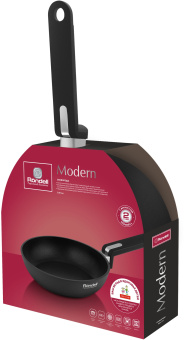 Сковорода Rondell Modern RDA-1721 круглая 26см покрытие: Xylan Plus ручка несъемная (без крышки) черный - купить недорого с доставкой в интернет-магазине