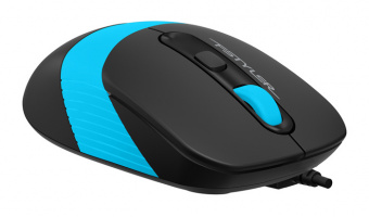 Мышь A4Tech Fstyler FM10 черный/синий оптическая (1600dpi) USB (4but) - купить недорого с доставкой в интернет-магазине