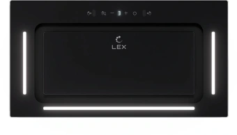 Вытяжка встраиваемая Lex Aura 600 Inverter BL черный управление: сенсорное (1 мотор) - купить недорого с доставкой в интернет-магазине