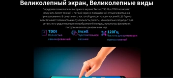 Планшет Teclast T50Plus Tiger T620 (2.0) 8C RAM6Gb ROM256Gb 10.95" IPS 1920x1200 4G 2Sim Android 14 серый 13Mpix 8Mpix BT WiFi microSD 1Tb 8000mAh 10hr - купить недорого с доставкой в интернет-магазине