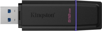 Флеш Диск Kingston 512GB DataTraveler Exodia DTXG2/512GB USB3.0 черный/фиолетовый - купить недорого с доставкой в интернет-магазине